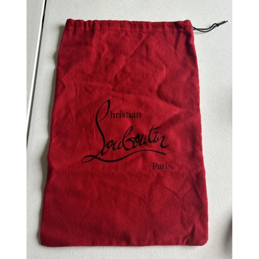 Christian Louboutin Paris Red Logo Shoe Dust Storage Bag 14